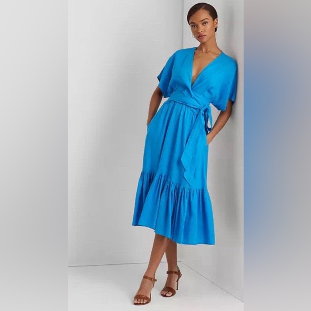 Ralph Lauren Blue Midi Dress